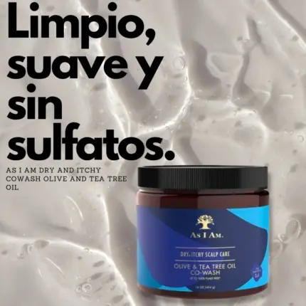 AS I AM Dry and Itchy Cowash Olive And Tea Tree Oil 454g — frontal