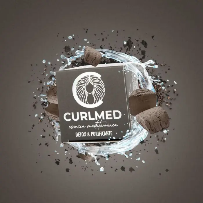 CurlMed Champú Sólido Detox y Purificante 80g — lateral