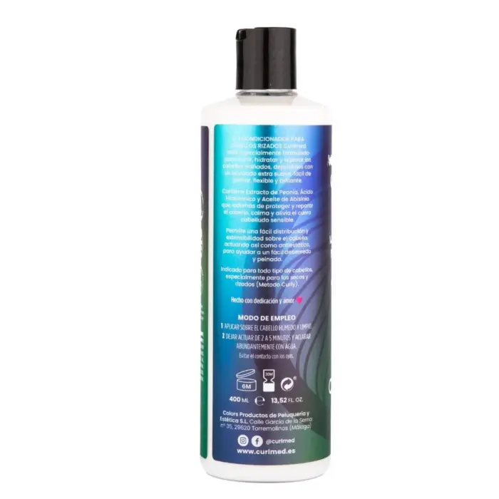 CurlMed Liquid Acondicionador Cabellos Rizados 400ml — lateral