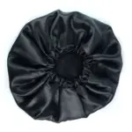 Soulta Gorro de Satén Negro — lateral