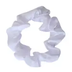 Soulta Scrunchie de Satén Blanco — lateral