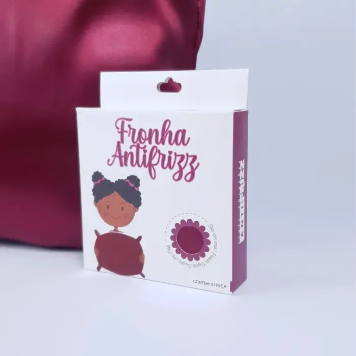 Soulta Funda de Almohada Burdeos — lateral