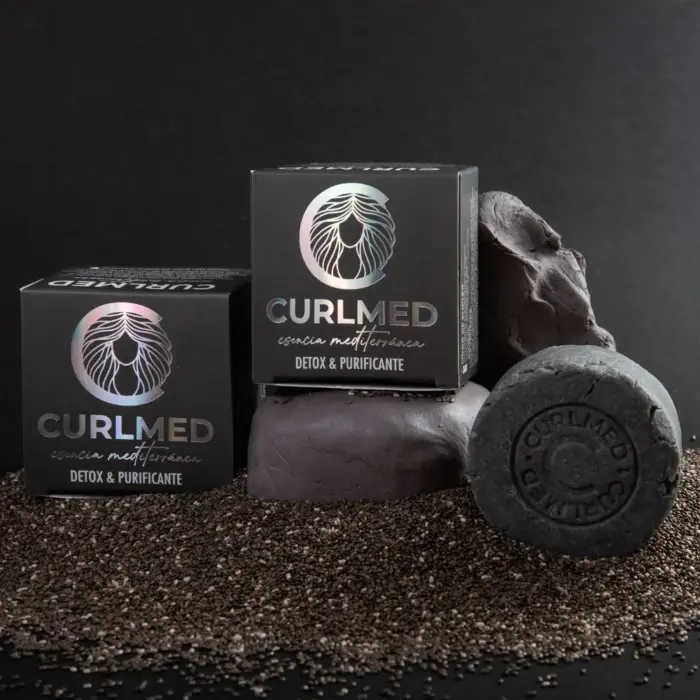 CurlMed Champú Sólido Detox y Purificante 80g — detalle