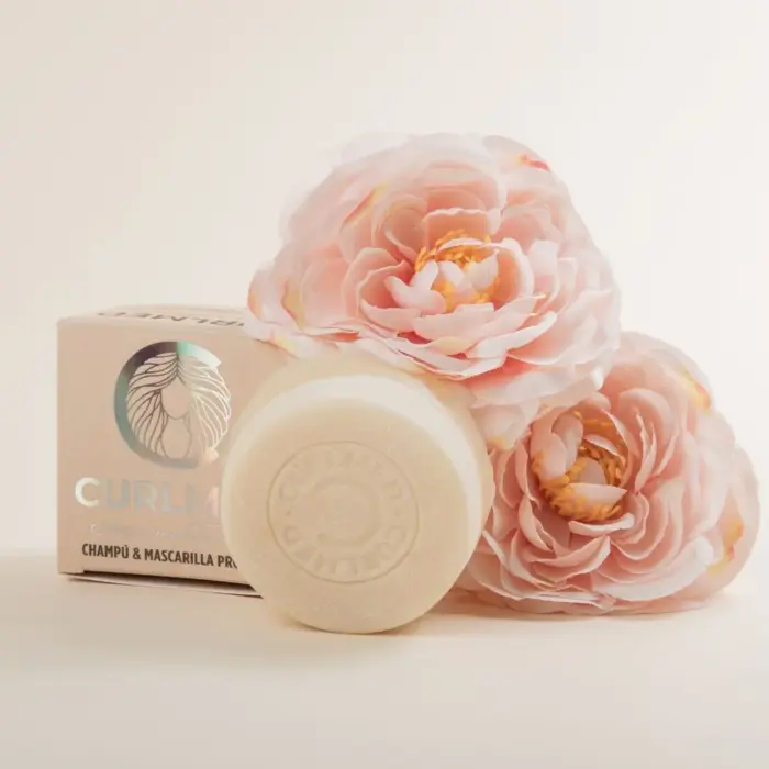 CurlMed Champú + Mascarilla Sólido Proteínas Todo Tipo de Cabellos 70g — detalle