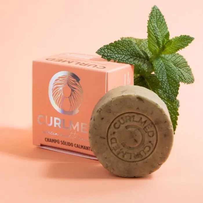 CurlMed Champú Sólido Calmante 80g — detalle