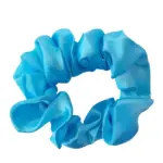 Soulta Scrunchie de Satén Aguamarina — detalle