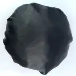 Soulta Gorro de Satén Negro — textura