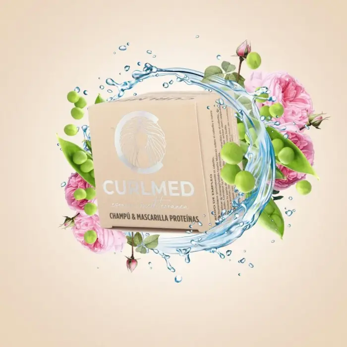 CurlMed Champú + Mascarilla Sólido Proteínas Todo Tipo de Cabellos 70g — ingredientes