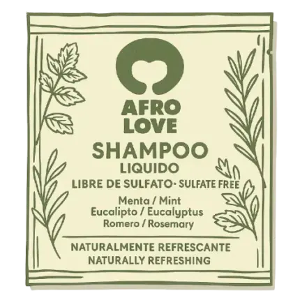 Muestra Curly Friendly Champú de Menta Romero Afro Love 30ml