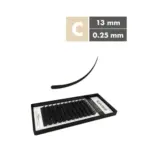 Kalentin Extensiones De Pestañas Clásicas Curva C 0,25 13mm